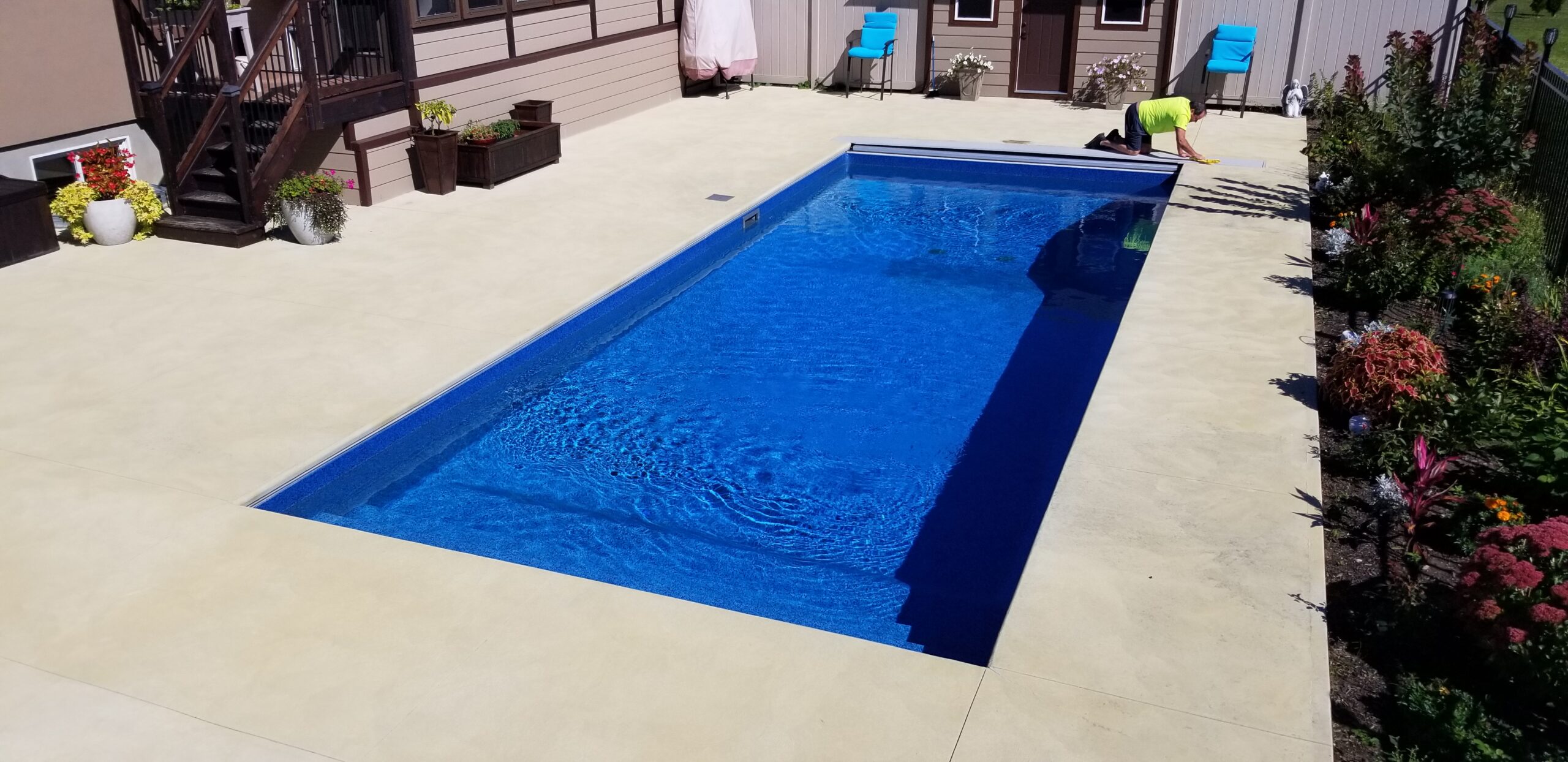 Professional pool draining services with controlled water removal and safety procedures